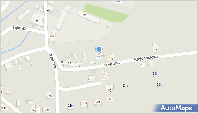 Gryfów Śląski, Rzeczna, 23F, mapa Gryfów Śląski