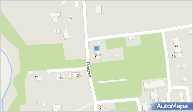 Gryfów Śląski, Rzeczna, 24, mapa Gryfów Śląski