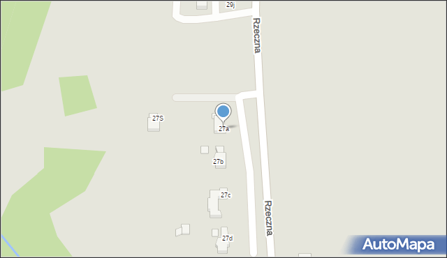 Gryfów Śląski, Rzeczna, 27a, mapa Gryfów Śląski