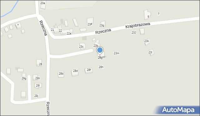 Gryfów Śląski, Rzeczna, 28g, mapa Gryfów Śląski