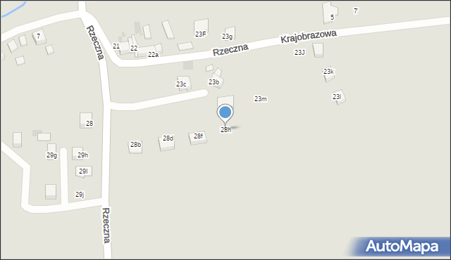 Gryfów Śląski, Rzeczna, 28h, mapa Gryfów Śląski