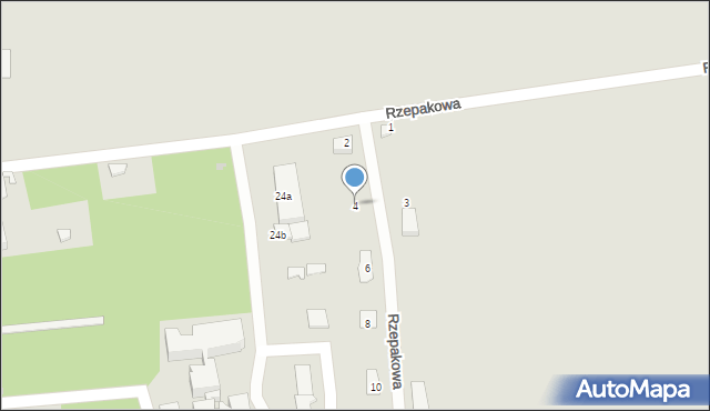 Gryfów Śląski, Rzepakowa, 4, mapa Gryfów Śląski