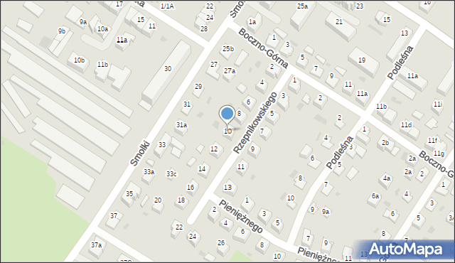 Iława, Rzepnikowskiego Teofila, dr., 10, mapa Iława