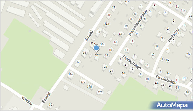 Iława, Rzepnikowskiego Teofila, dr., 20, mapa Iława