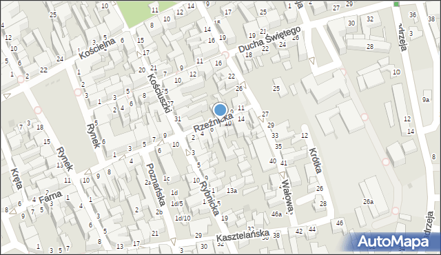 Inowrocław, Rzeźnicka, 8, mapa Inowrocławia