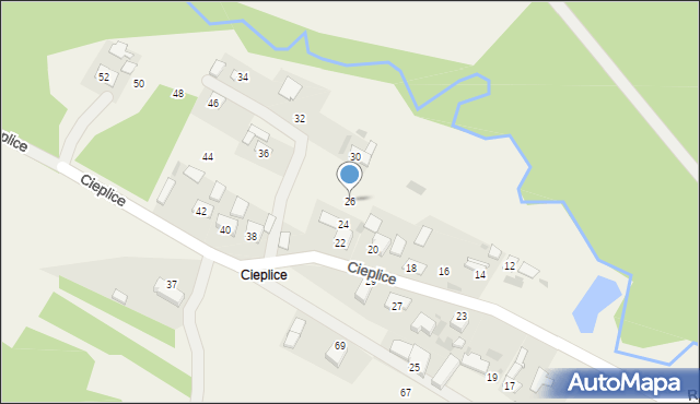 Jangrot, Rzeczna, 26, mapa Jangrot