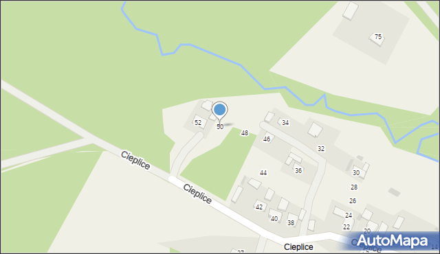 Jangrot, Rzeczna, 50, mapa Jangrot