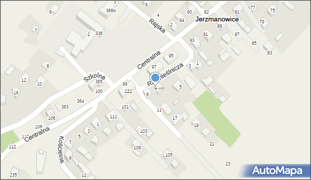 Jerzmanowice, Rzemieślnicza, 7, mapa Jerzmanowice