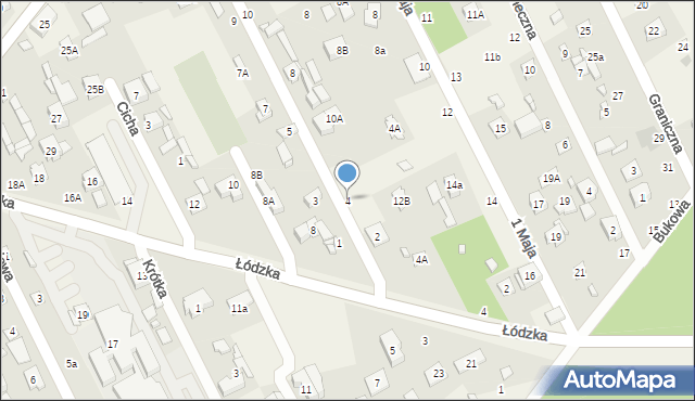 Justynów, Rzemieślnicza, 4, mapa Justynów