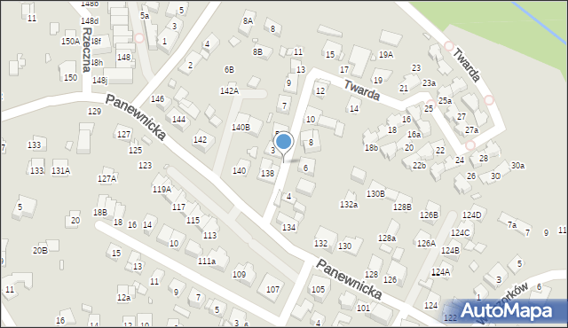 Katowice, Rzeczna, 1, mapa Katowic