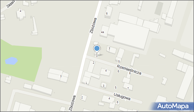 Kętrzyn, Rzemieślnicza, 1, mapa Kętrzyn