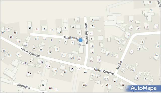 Kicin, Rzemieślnicza, 8, mapa Kicin