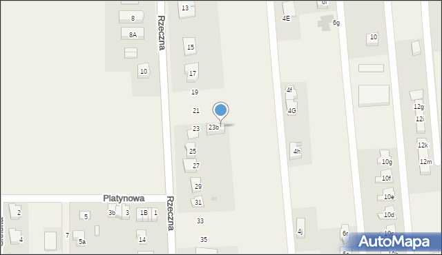 Kiełczów, Rzeczna, 23c, mapa Kiełczów