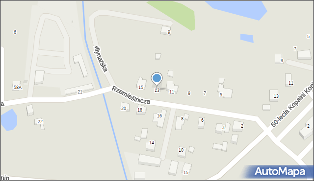 Kleczew, Rzemieślnicza, 13, mapa Kleczew