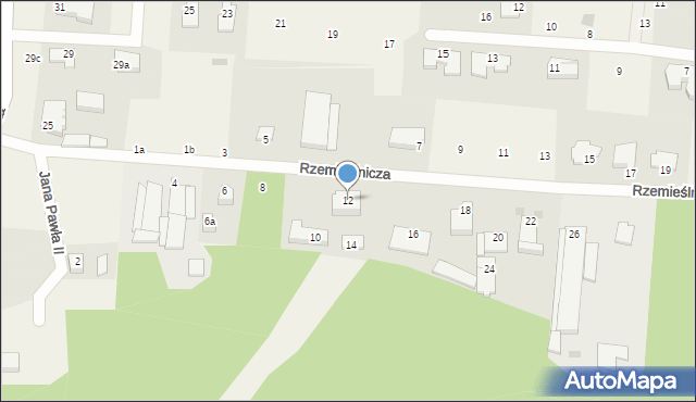 Kliniska Wielkie, Rzemieślnicza, 12, mapa Kliniska Wielkie
