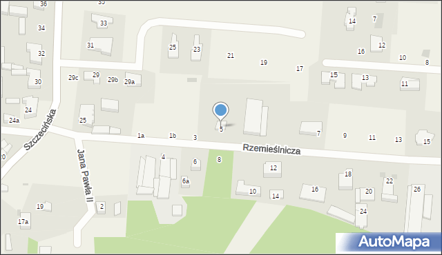 Kliniska Wielkie, Rzemieślnicza, 5a, mapa Kliniska Wielkie