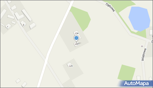 Klukowa Huta, Rzemieślnicza, 12d, mapa Klukowa Huta