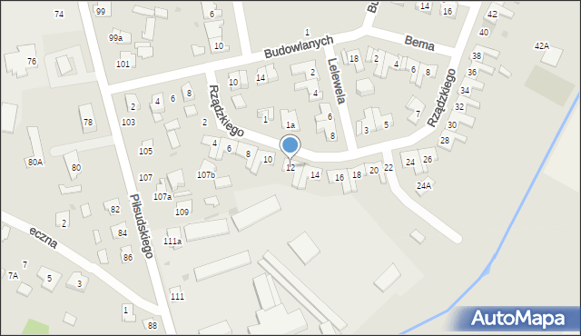 Kolbuszowa, Rządzkiego Józefa, 12, mapa Kolbuszowa