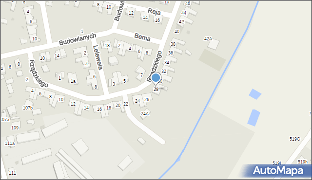 Kolbuszowa, Rządzkiego Józefa, 28, mapa Kolbuszowa