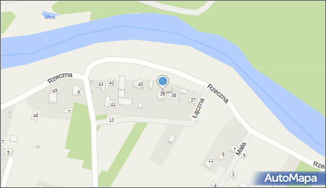 Kosewko, Rzeczna, 39, mapa Kosewko