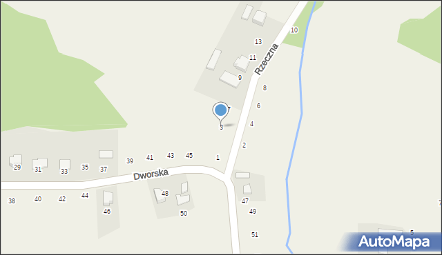 Kostkowice, Rzeczna, 3, mapa Kostkowice