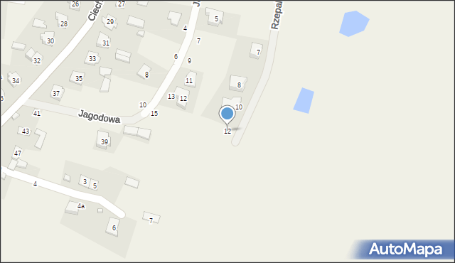 Kownaty Żędowe, Rzepakowa, 12, mapa Kownaty Żędowe