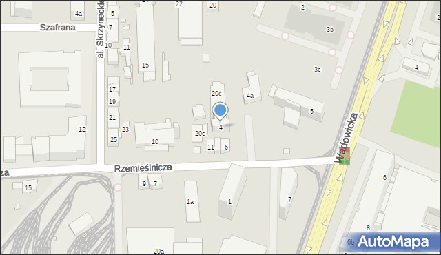 Kraków, Rzemieślnicza, 4, mapa Krakowa