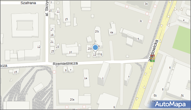 Kraków, Rzemieślnicza, 8, mapa Krakowa