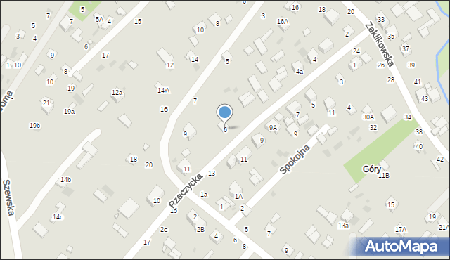 Kraśnik, Rzeczycka, 6, mapa Kraśnik