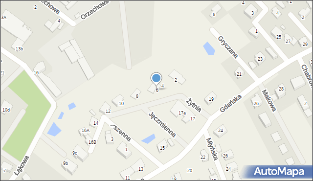 Krężoły, Rzepakowa, 6, mapa Krężoły