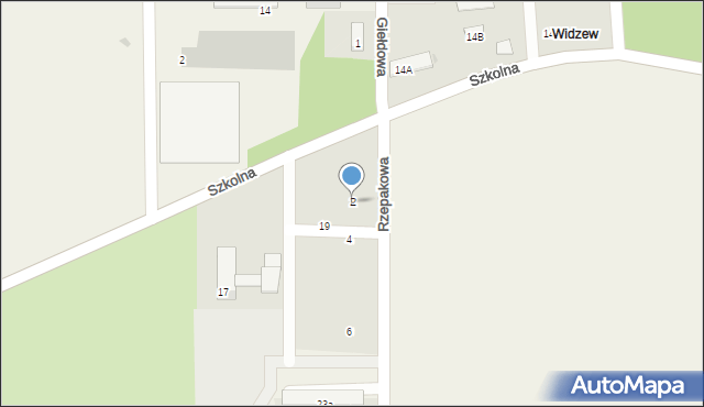 Ksawerów, Rzepakowa, 2, mapa Ksawerów