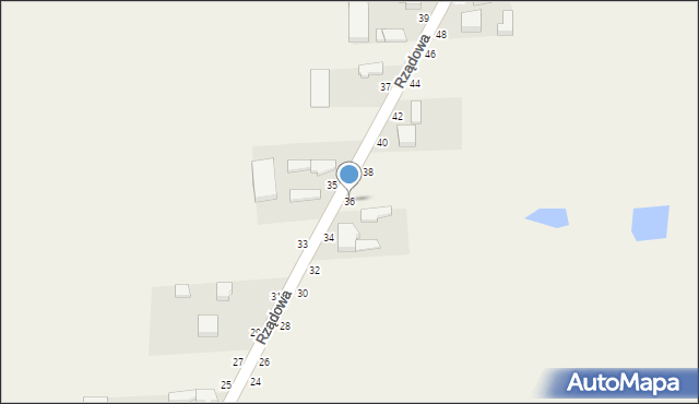 Kurowice, Rządowa, 36, mapa Kurowice