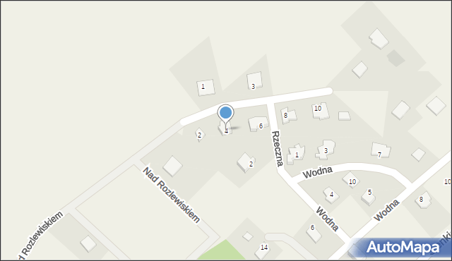 Kurzętnik, Rzeczna, 4, mapa Kurzętnik