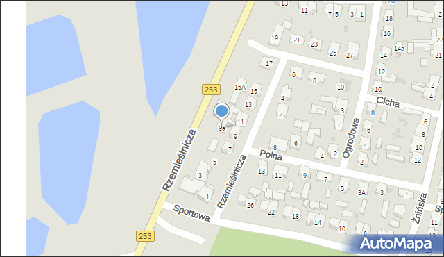 Łabiszyn, Rzemieślnicza, 9a, mapa Łabiszyn