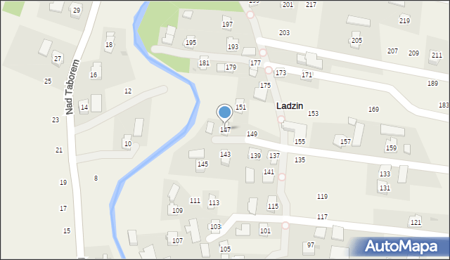 Ladzin, Rzeszowska, 147, mapa Ladzin