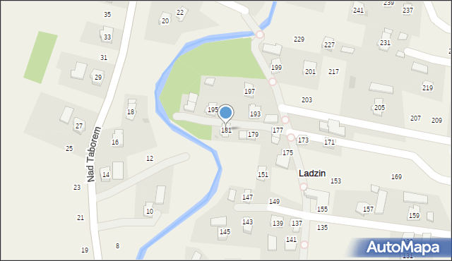 Ladzin, Rzeszowska, 181, mapa Ladzin