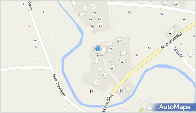 Ladzin, Rzeszowska, 41, mapa Ladzin