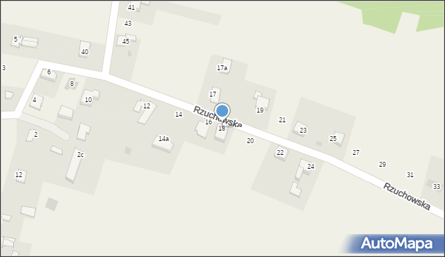 Łańce, Rzuchowska, 18, mapa Łańce