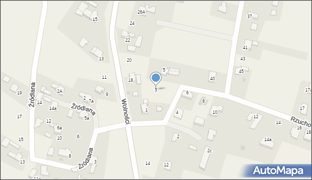 Łańce, Rzuchowska, 3, mapa Łańce