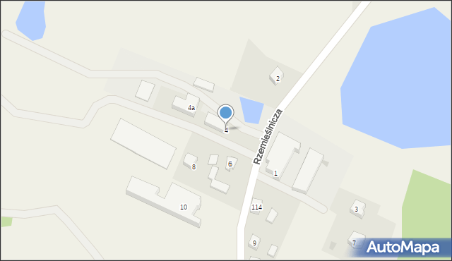 Łapalice, Rzemieślnicza, 4, mapa Łapalice