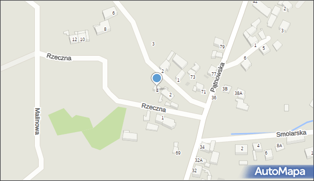 Legnica, Rzeczna, 4, mapa Legnicy