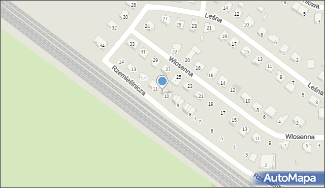 Lewin Brzeski, Rzemieślnicza, 10b, mapa Lewin Brzeski