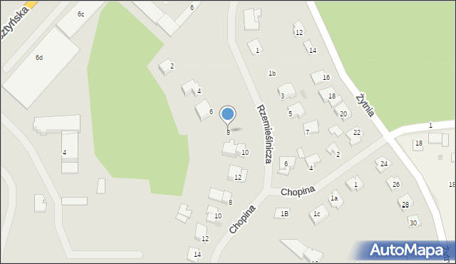 Lidzbark Warmiński, Rzemieślnicza, 8, mapa Lidzbark Warmiński