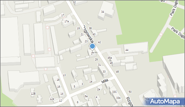 Łódź, Rzgowska, 27, mapa Łodzi