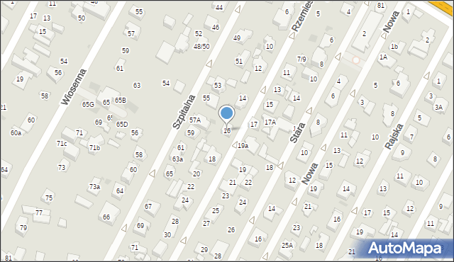 Łomianki, Rzemieślnicza, 16, mapa Łomianki