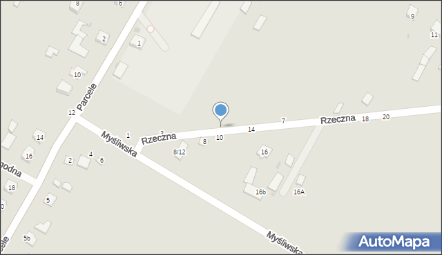 Łosice, Rzeczna, 5, mapa Łosice