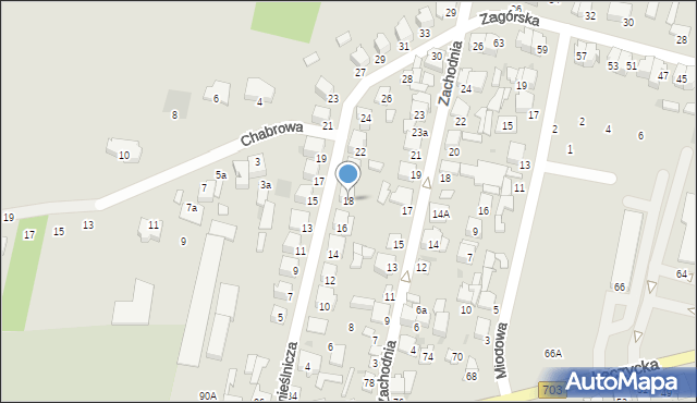 Łowicz, Rzemieślnicza, 18, mapa Łowicza