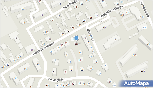 Lubawa, Rzepnikowskiego, 11a, mapa Lubawa