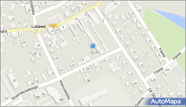 Lubawa, Rzepnikowskiego, 6, mapa Lubawa