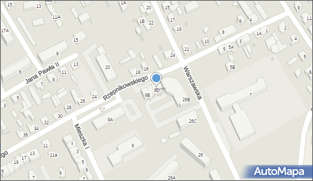 Lubawa, Rzepnikowskiego, 9D, mapa Lubawa